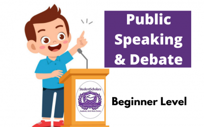 Public Speaking & Debate – Group -Ages 8 -13 -Online